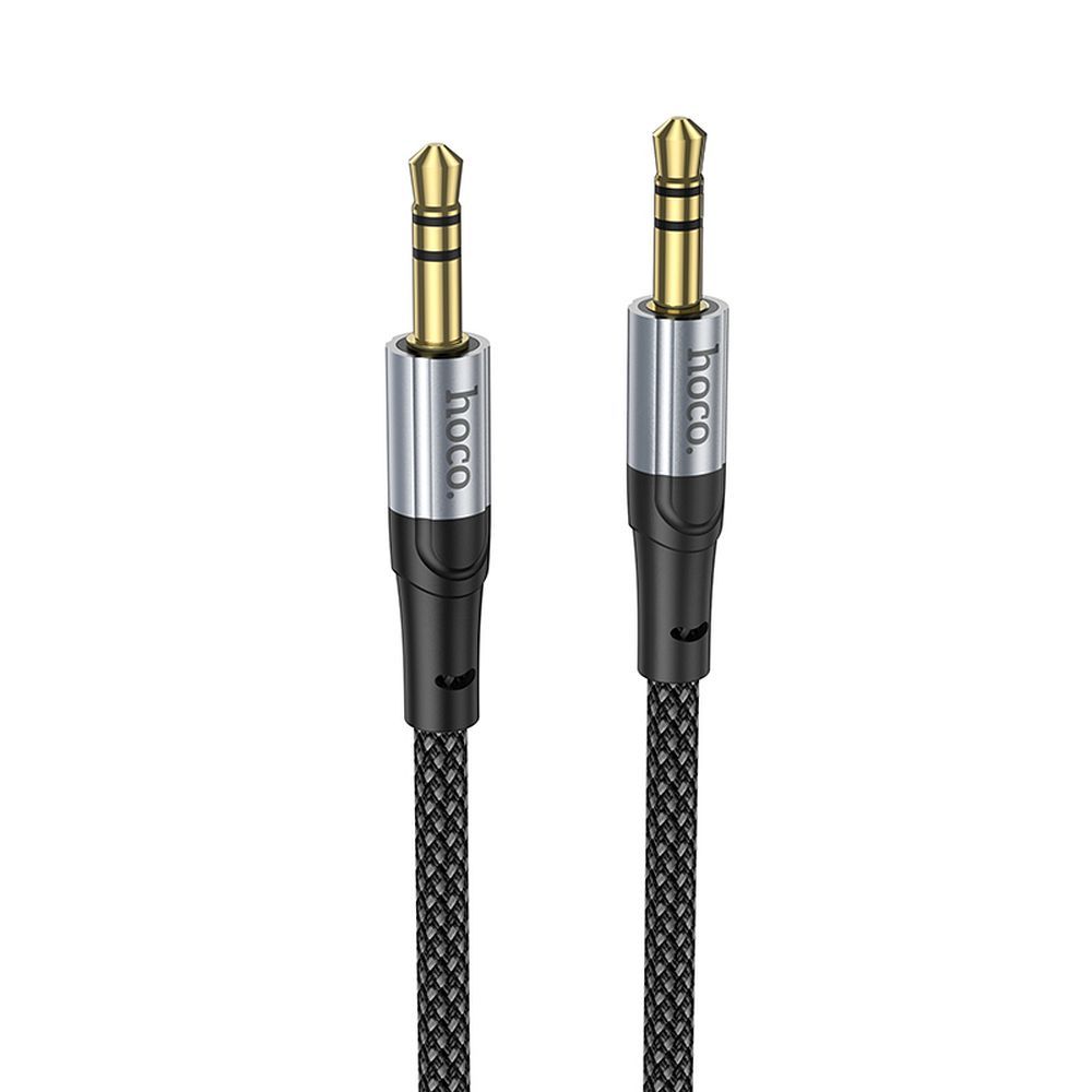 AUX kabelis Jack 3,5 mm uz Jack 3,5 mm Hoco 1 m UPA26 melns