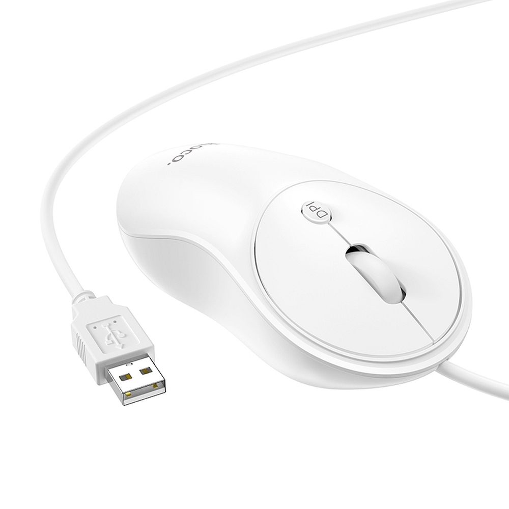 Vadu pele Hoco USB A 1600 dpi GM13 balta