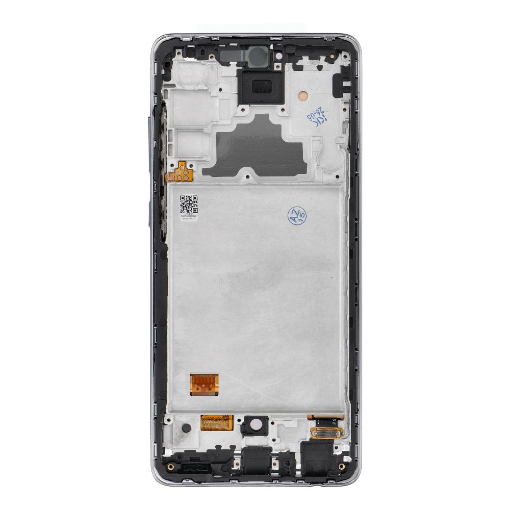REWA OLED LCD displejs ar rāmi SAMSUNG A72 4G, melns