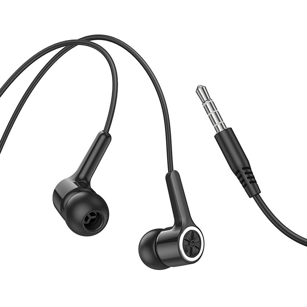 HOCO vadu austiņas Jack 3,5 mm ar mikrofonu M104 melnas