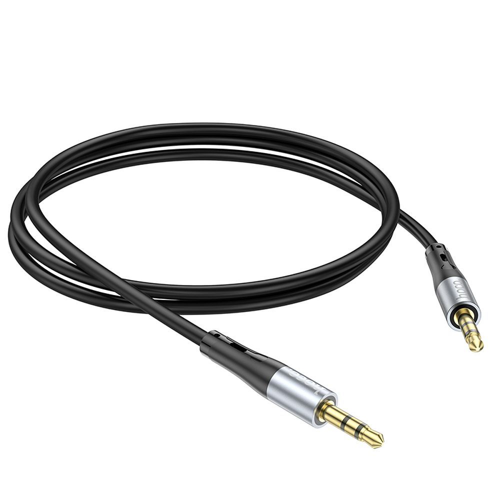 Kabelis AUX Jack 3,5 mm uz Jack 3,5 mm Hoco 1 m UPA22 melns