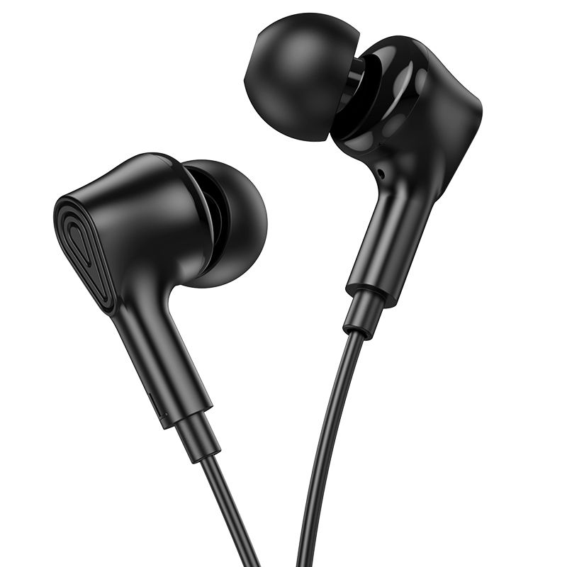 Kabeļu austiņas Jack 3,5 mm ar mikrofonu M102 melnas