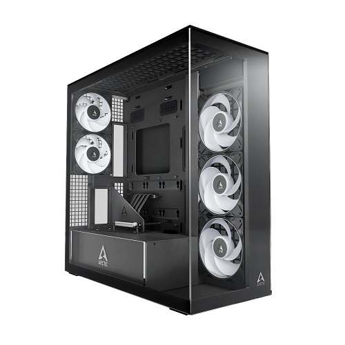 ARCTIC Premium E-ATX datora korpuss Xtender VG melns (caurspīdīgs stikls)