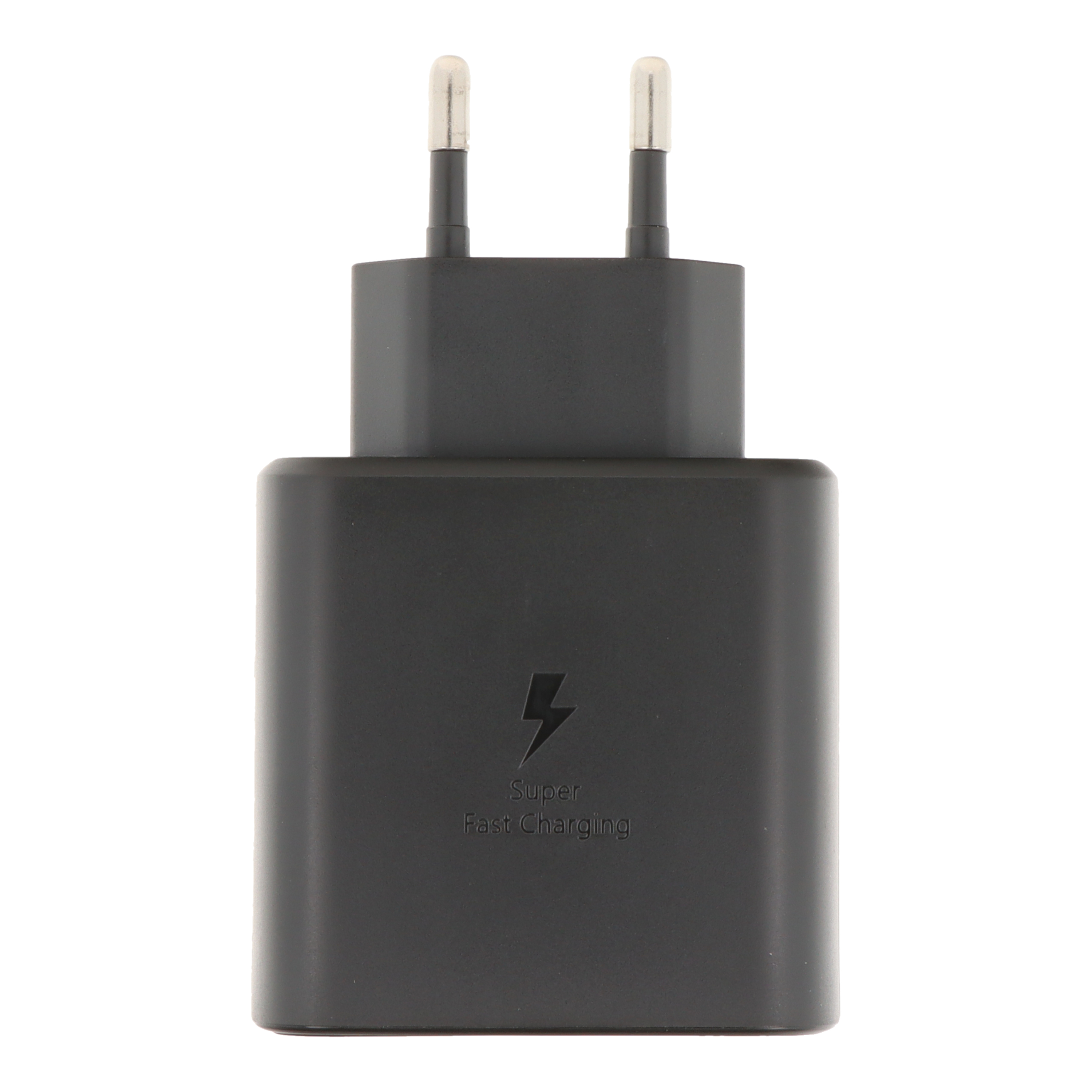 Lādētājs Samsung Super Fast Charging (Type-C) EP-TA845 45W, juodas, no logo