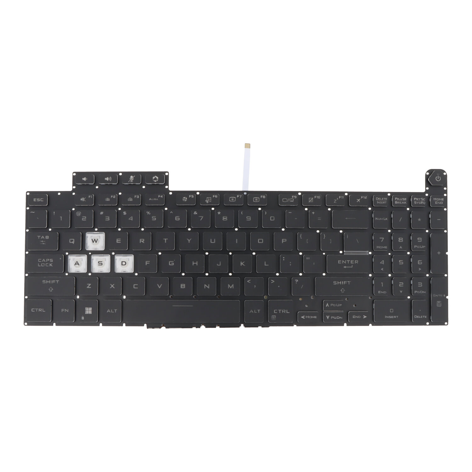 Tastatūra Asus TUF Gaming A15 / F15 / A17 / F17 / FA507 / FX507 / FX707 / FA707 / FX517 US ar apgaismojumu
