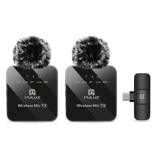 Bezvadu Lavalier mikrofons PULUZ PU648B (USB-C)