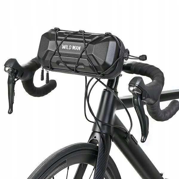 WILDMAN ceļojumu soma velosipēda stūrei ar rāvējslēdzēju, 2L, XT17, melna