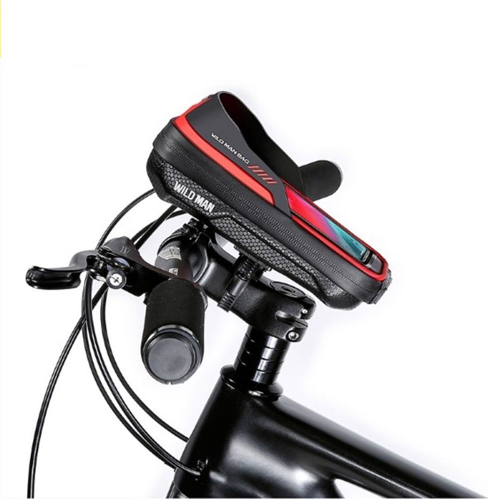 WILDMAN ceļojumu soma velosipēda stūrei ar rāvējslēdzēju, 0,5L (4 "- 7"), ES16, melna