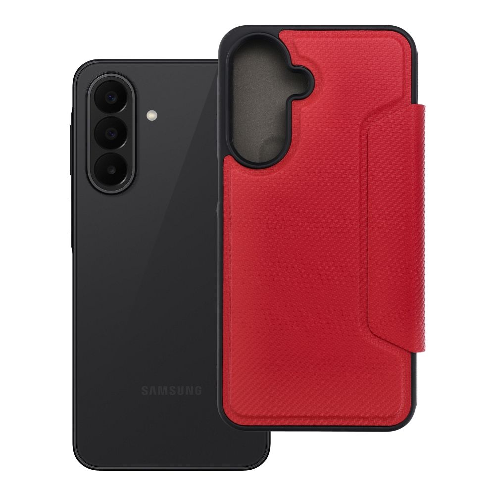 RAZOR grāmatveida maciņš SAMSUNG A27 sarkans