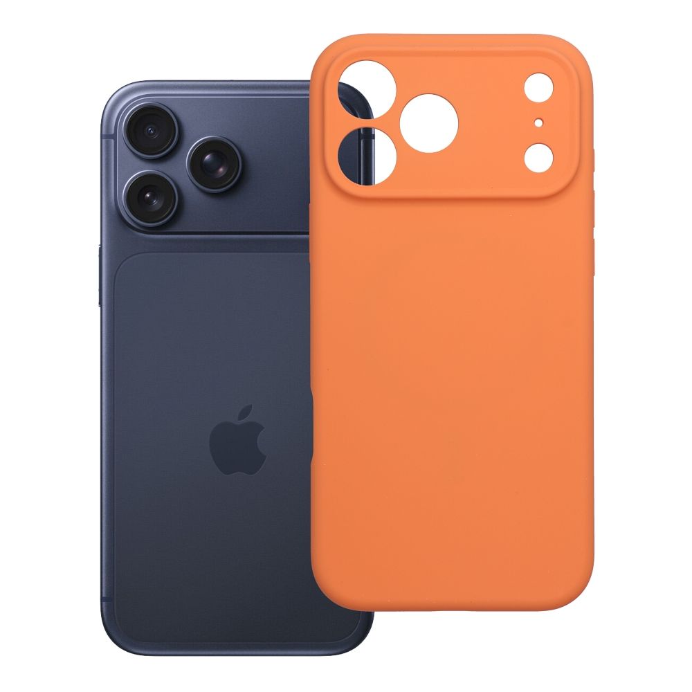 Maciņš iPhone 17 Pro Max / 18 Pro Max (zema kameras mala) Forcell F-Protect Rubber Premium, saderīgs ar MagSafe, oranžs