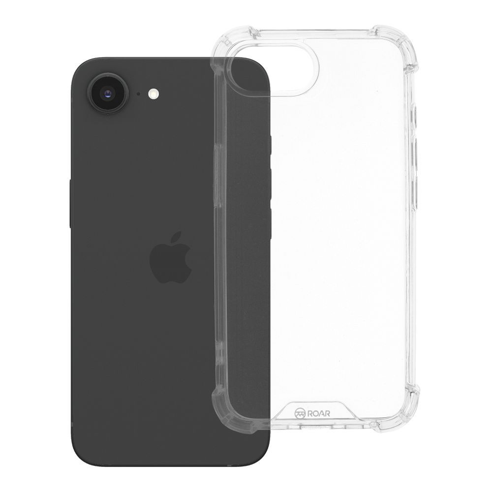 ROAR viedtālruņa apvalks ARMOR JELLY PIEMĒROTS Apple iPhone 16e - caurspīdīgs