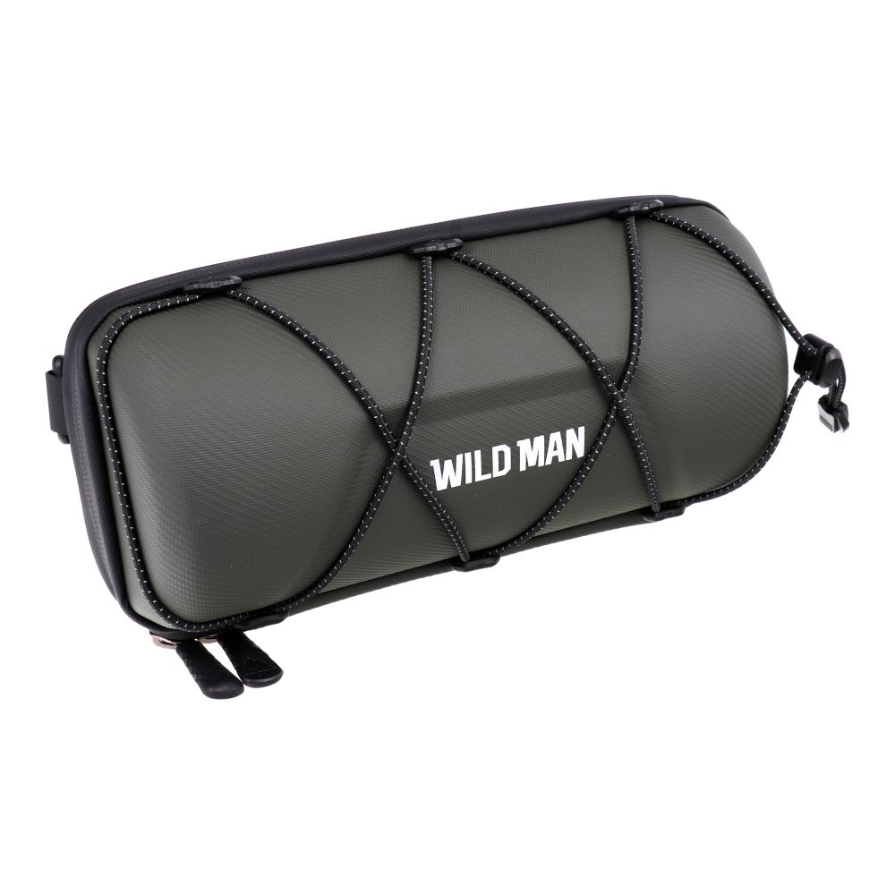 WILDMAN ceļojumu soma velosipēda stūrei ar rāvējslēdzēju, 2L, GD7X, zaļa