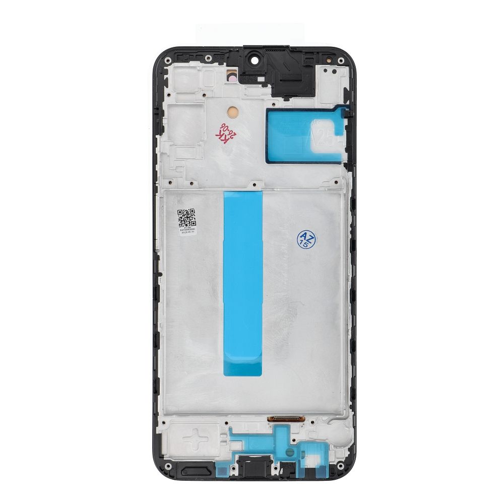 REWA OLED LCD displejs ar rāmi SAMSUNG A25, melns