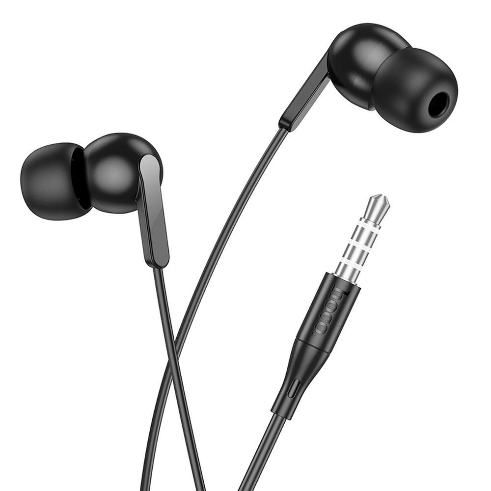 HOCO vadu austiņas Jack 3,5 mm ar mikrofonu M124 melnas