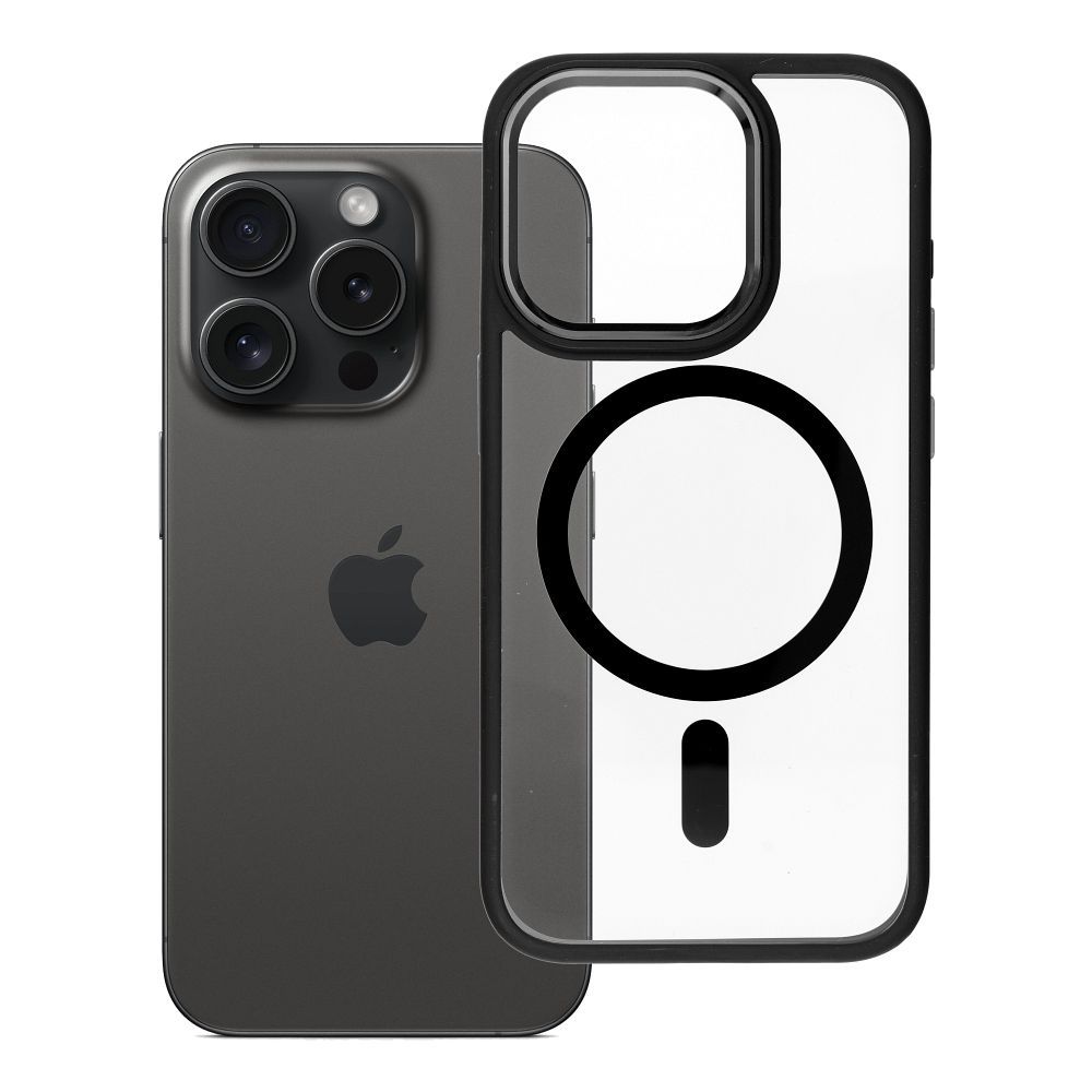 ROAR maciņš MAG BUMPER, saderīgs ar MagSafe, IPHONE 15 Pro, melns