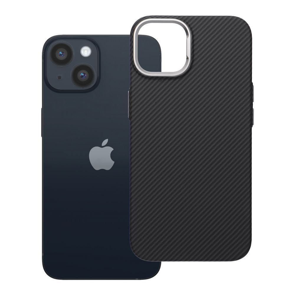 Ar MagSafe saderīgs K-Look maciņš iPhone 13 / 14, melns