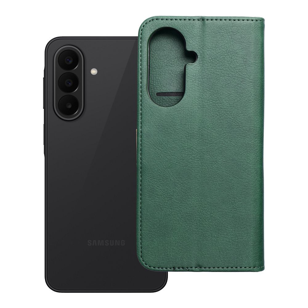 Atlokāmais maciņš Samsung A27 Split Book, zaļš un zeltains