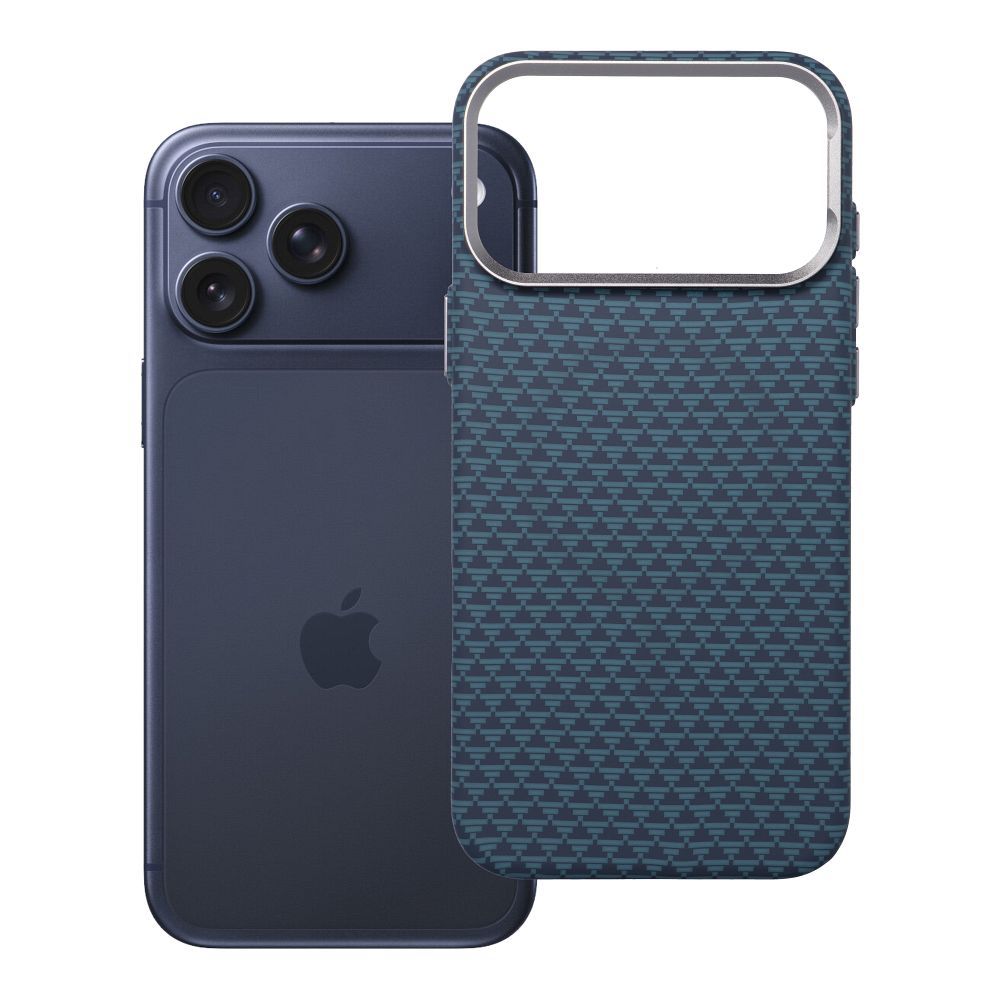 Ar MagSafe saderīgs K-Look maciņš iPhone 17 Pro Max / 18 Pro Max (zema kameras mala), zils, v2