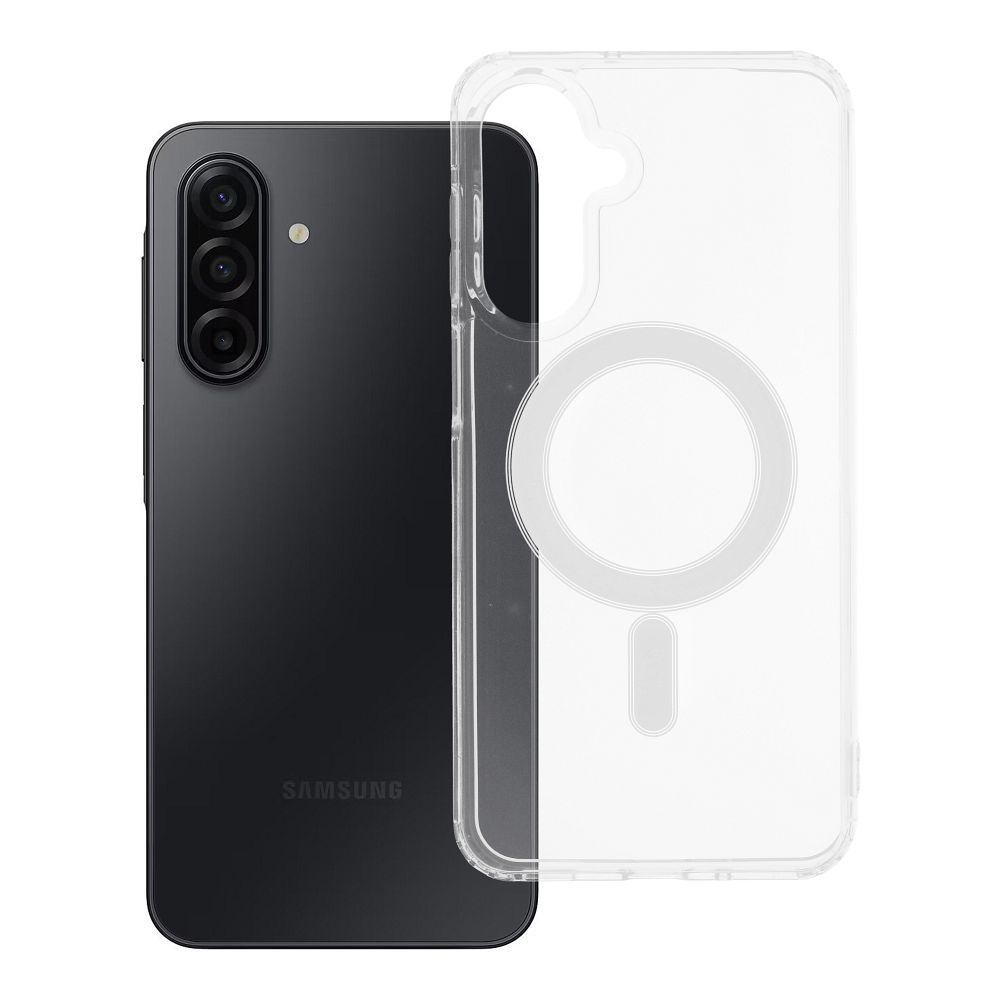 CLEAR MAG COVER viedtālruņa apvalks, saderīgs ar Magnētisko SAMSUNG A17 caurspīdīgs