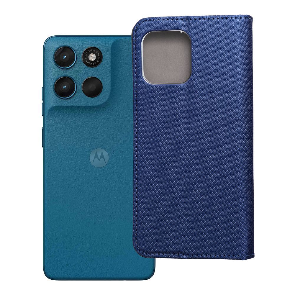 SMART CASE Book maciņš priekš Motorola G57 POWER - tumši zils