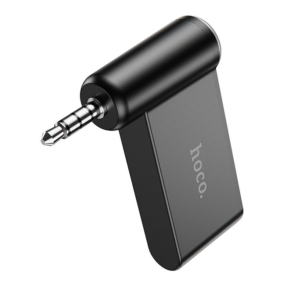 AUX Bluetooth uztvērējs Hoco Jack 3,5 mm E58 melns