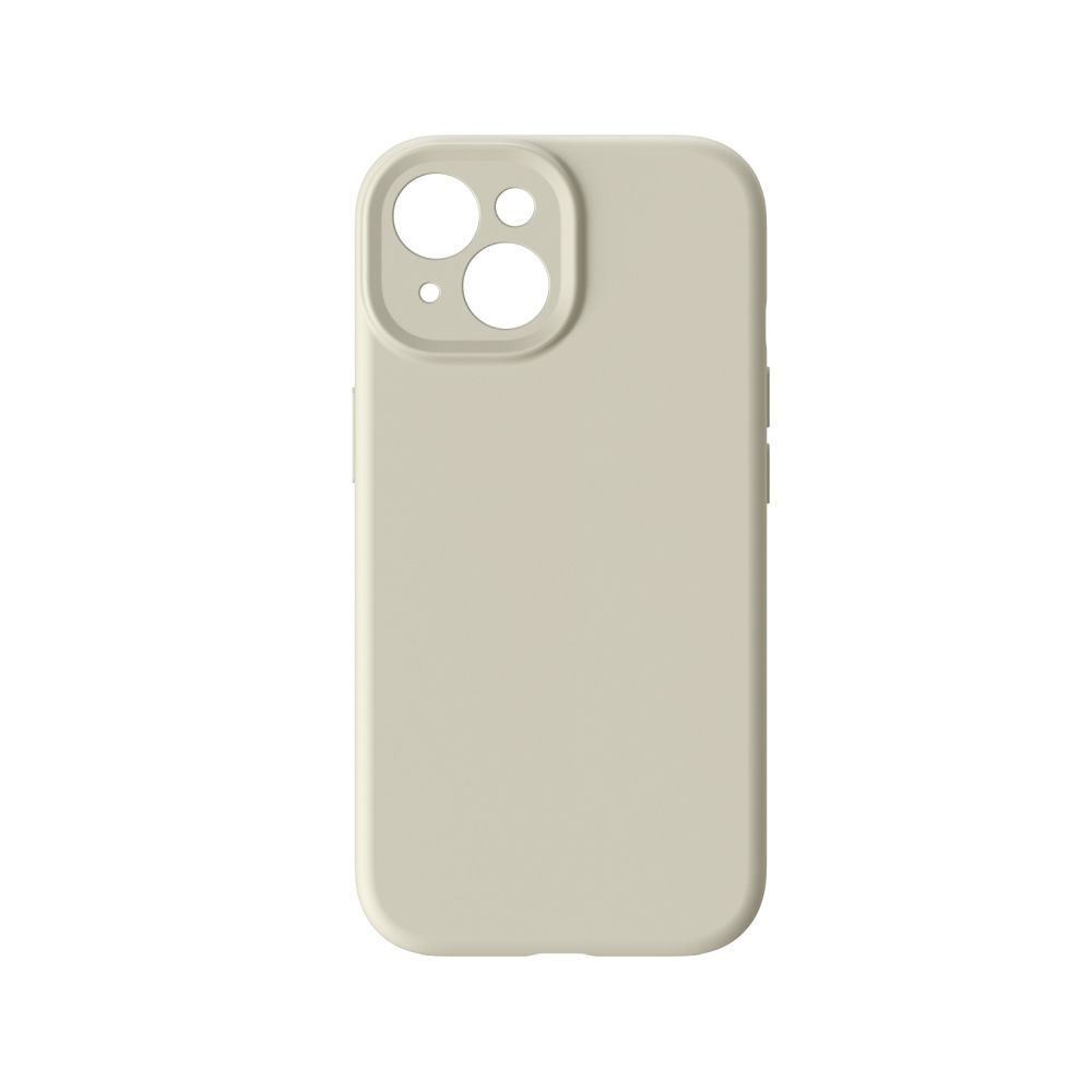 Case for iPhone 15 Forcell F-Protect Rubber Premium compatible with MagSafe antique white