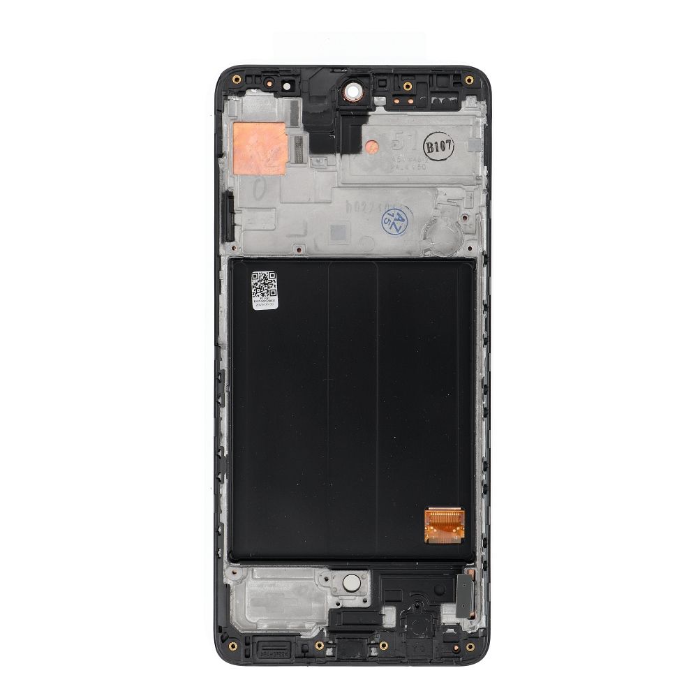FIXCELL AMOLED LCD displejs ar rāmi SAMSUNG A51 4G, melns (mainīts stikls)