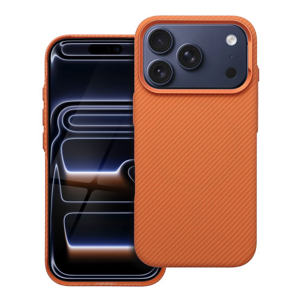 K-Look maciņš ar MagSafe saderību iPhone 16, oranžs