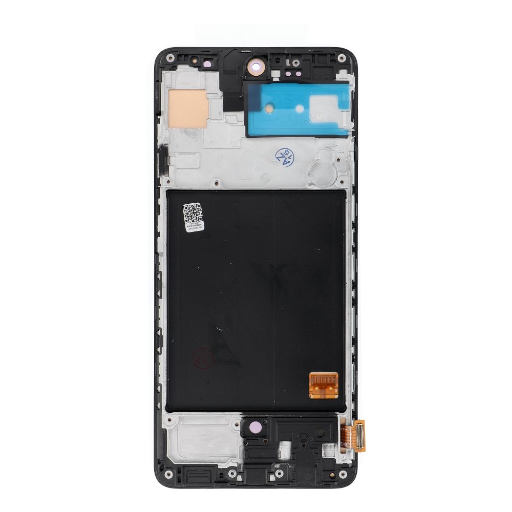 REWA OLED LCD displejs ar rāmi SAMSUNG A51 4G, melns