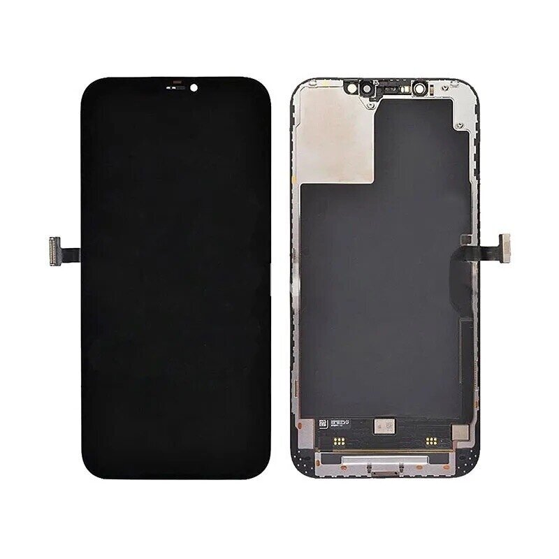 Ekranas Apple iPhone 12 Pro Max su lietimui jautriu stikliuku juodas originalus (8/10 lietots / naudotas)