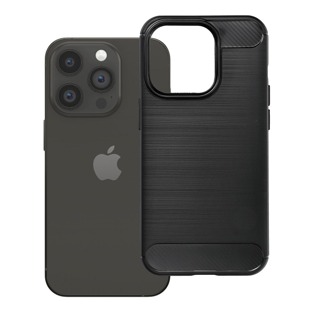 Maciņš iPhone 14 PRO Carbon 2.0 melns