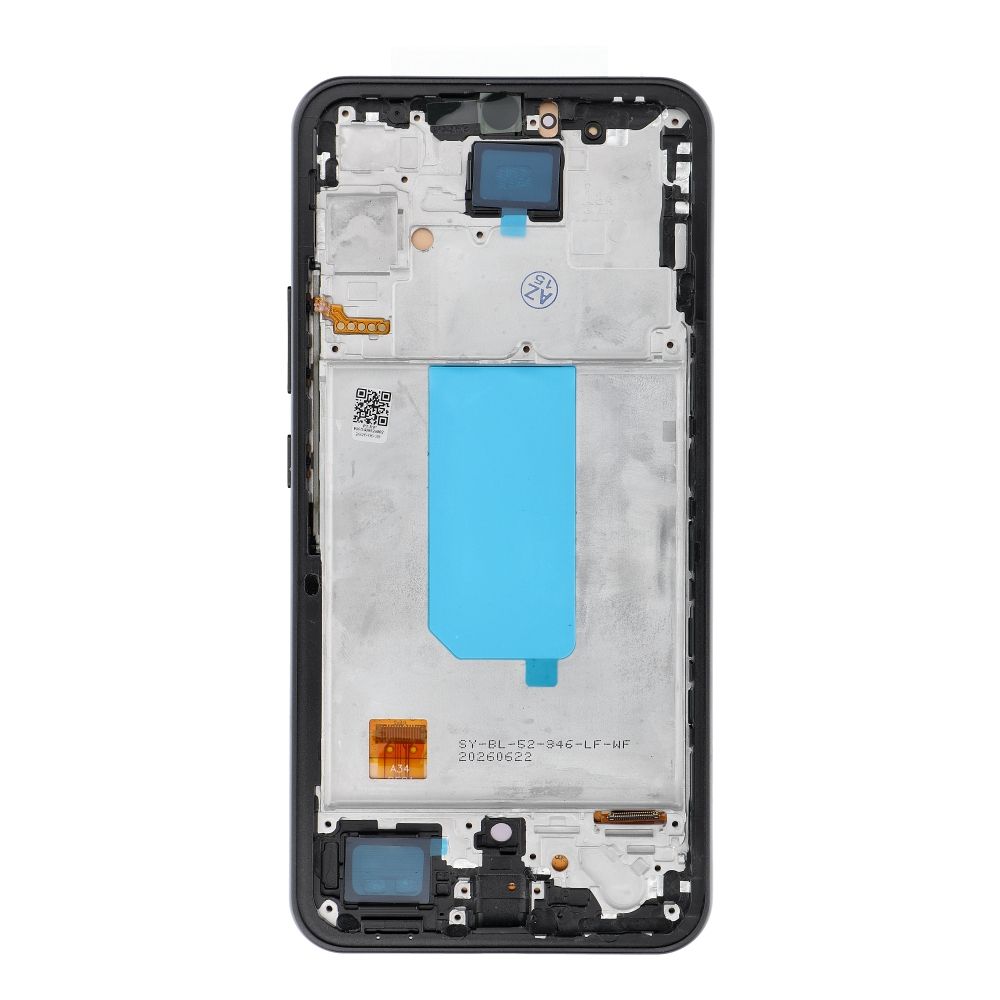 REWA OLED LCD displejs ar rāmi SAMSUNG A34 5G, melns