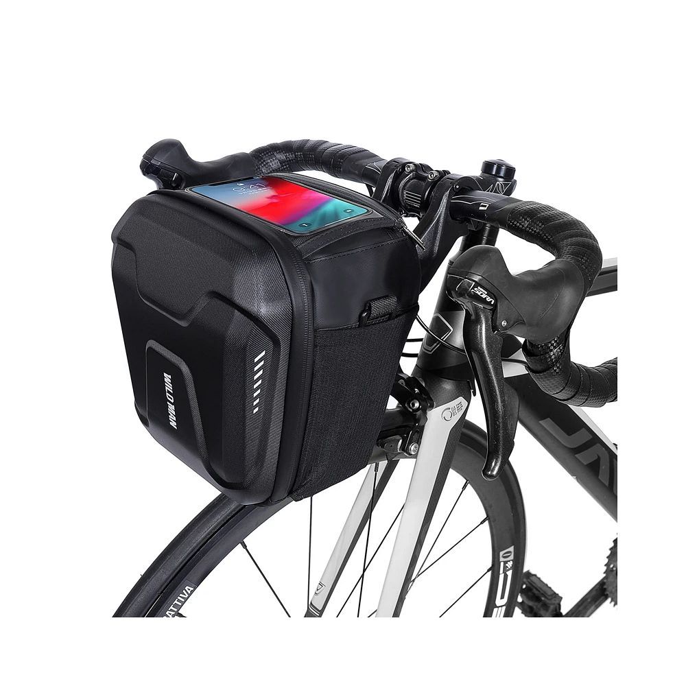 WILDMAN ceļojumu soma velosipēda stūrei ar rāvējslēdzēju WILDMAN GS9 3L melns