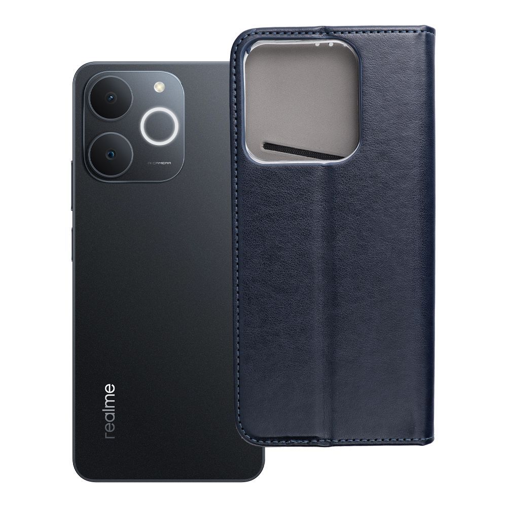 SMART MAGNETO grāmatas tipa viedtālruņa apvalks REALME NOTE 70 tumši zils