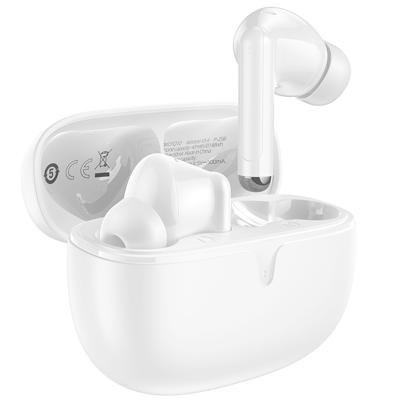 Borofone TWS Bluetooth Austiņas FQ10 Joyful baltas