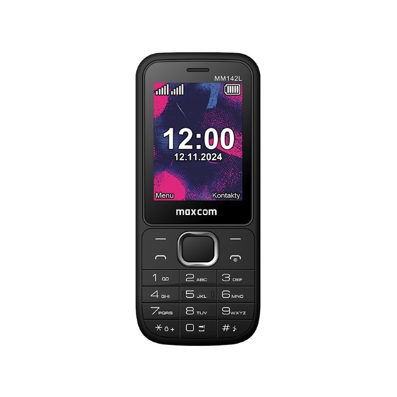 Mobilais telefons - MAXCOM MM 142L melns