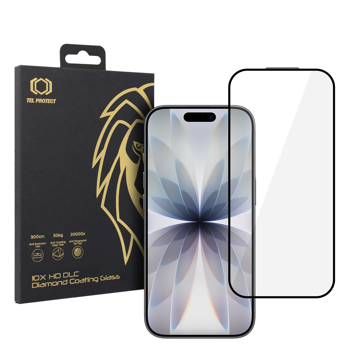 Защитное стекло Tel Protect 10X HD DLC Diamond Coating для Iphone 16 Pro/17