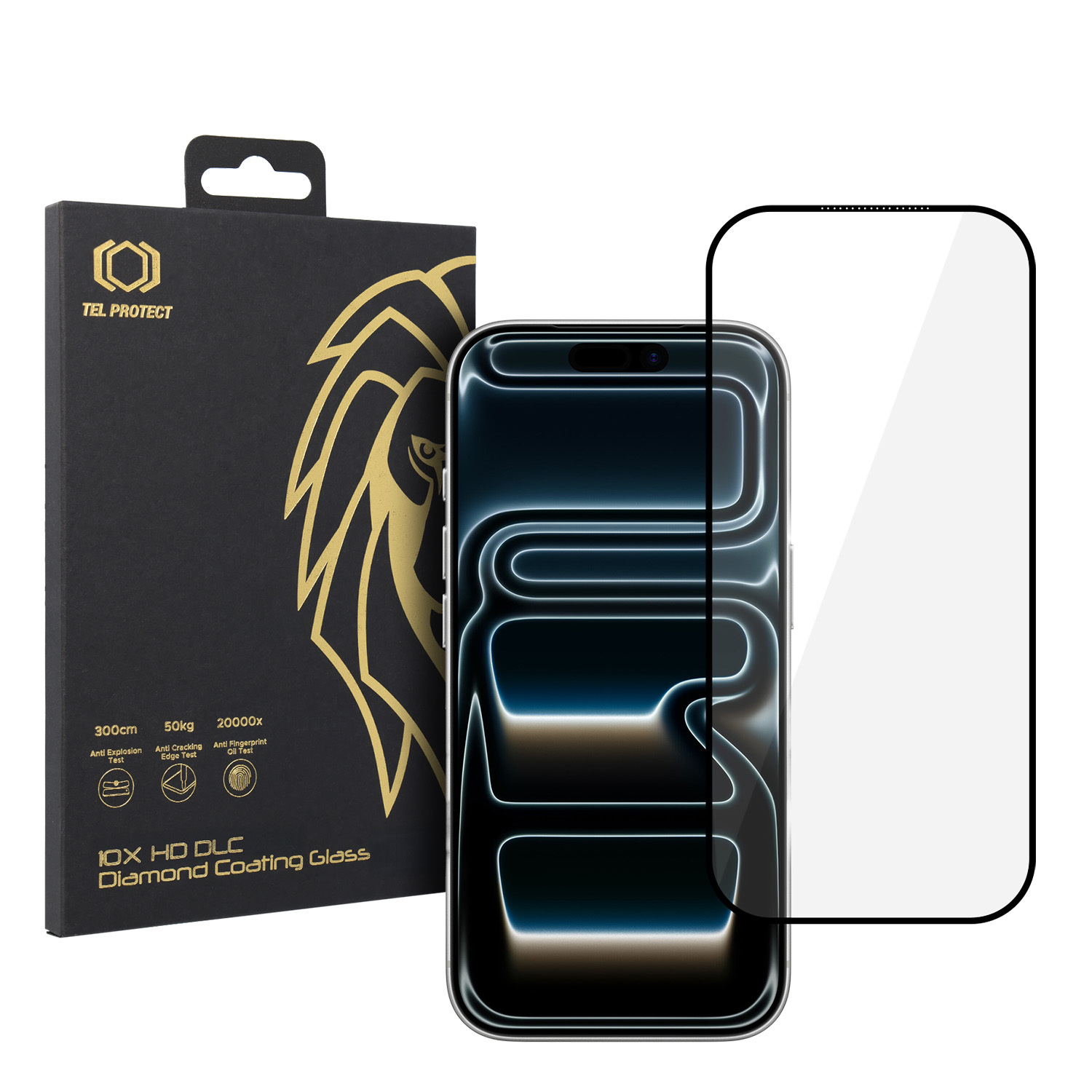 Rūdīts stikls Tel Protect 10X HD DLC Diamond Coating priekš Iphone 17 Pro Max