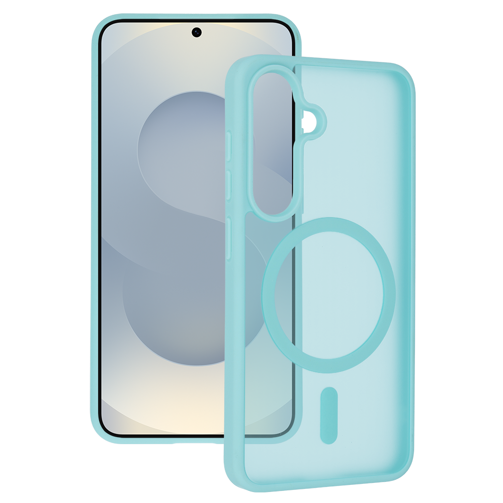 Tel Protect Aura Matte Magsafe maciņš Samsung Galaxy S25/S24, piparmētru zaļš