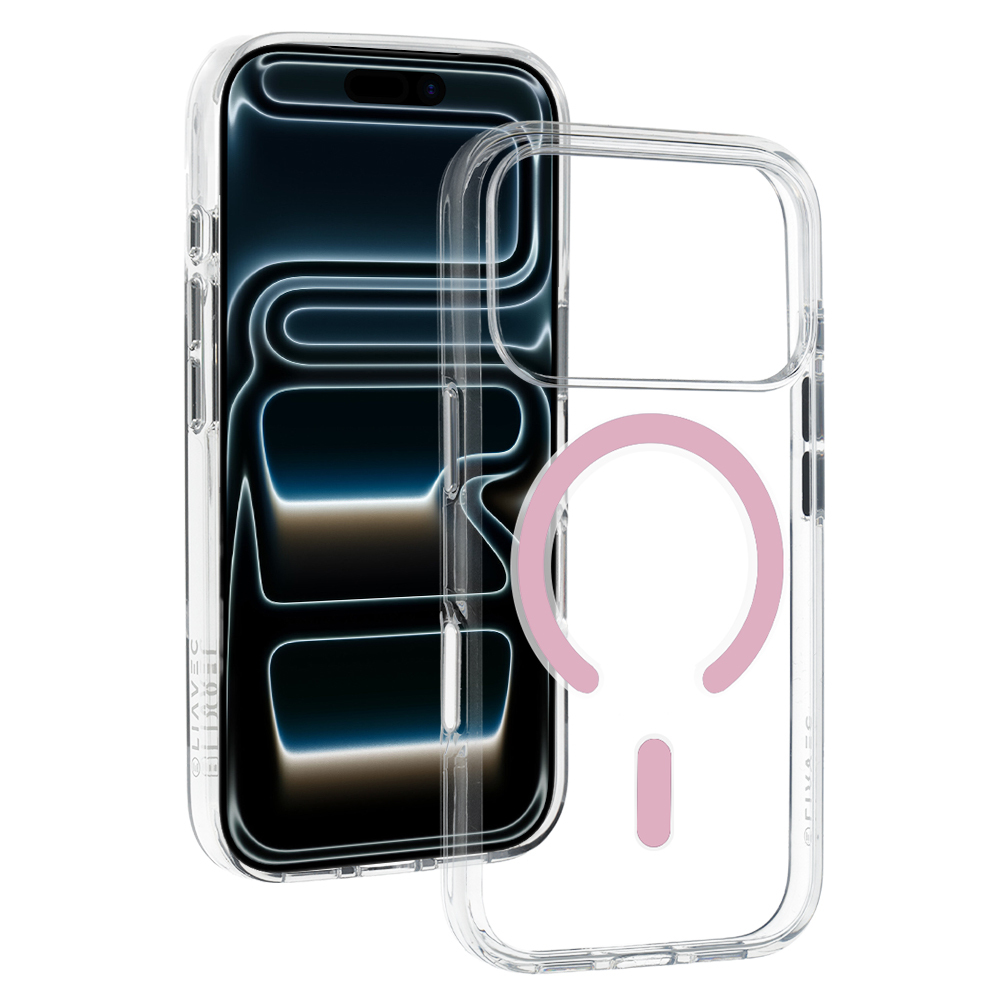 Liavec Pure maciņš Iphone 17 Pro Max/18 Pro Max, rozā (kameras vadības poga)