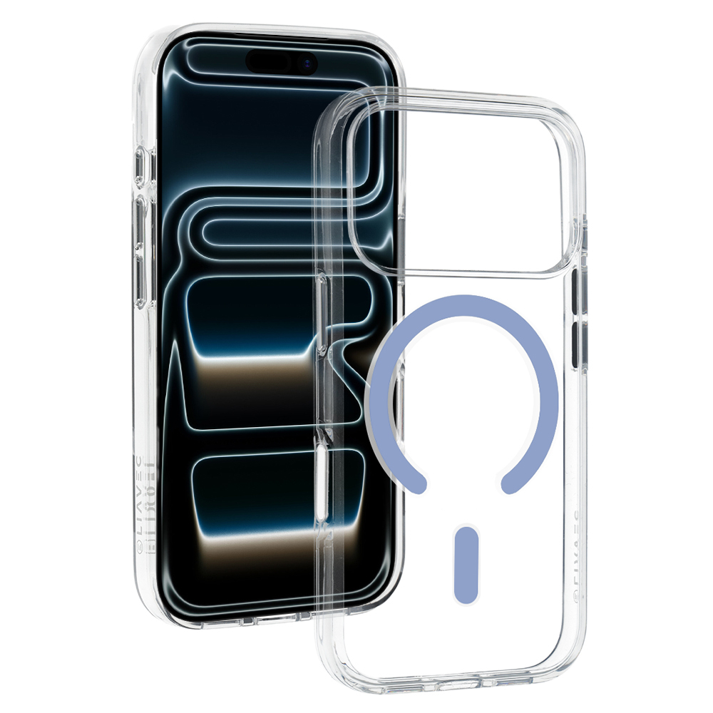 Liavec Pure maciņš Iphone 17 Pro Max/18 Pro Max, gaiši zils (kameras vadības poga)
