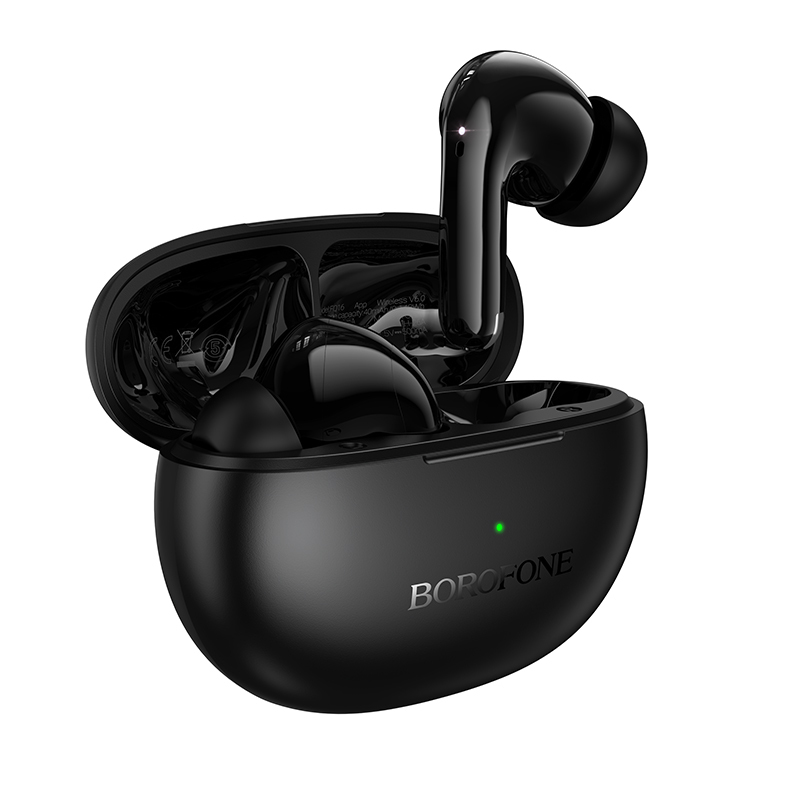 Melnas TWS Bluetooth austiņas Borofone FQ16 Star, ANC+ENC, Smart AI