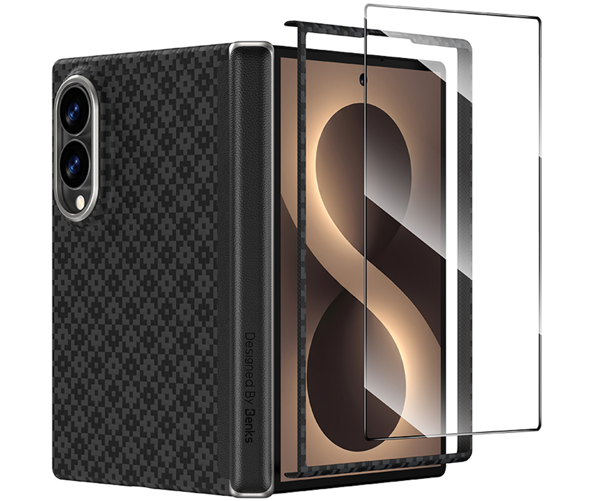 Benks Magnetic Armor Grid Pro Grand Combo maciņš (C.K.FL.SA.BK.CS60) Samsung Galaxy Z Fold 8, melns