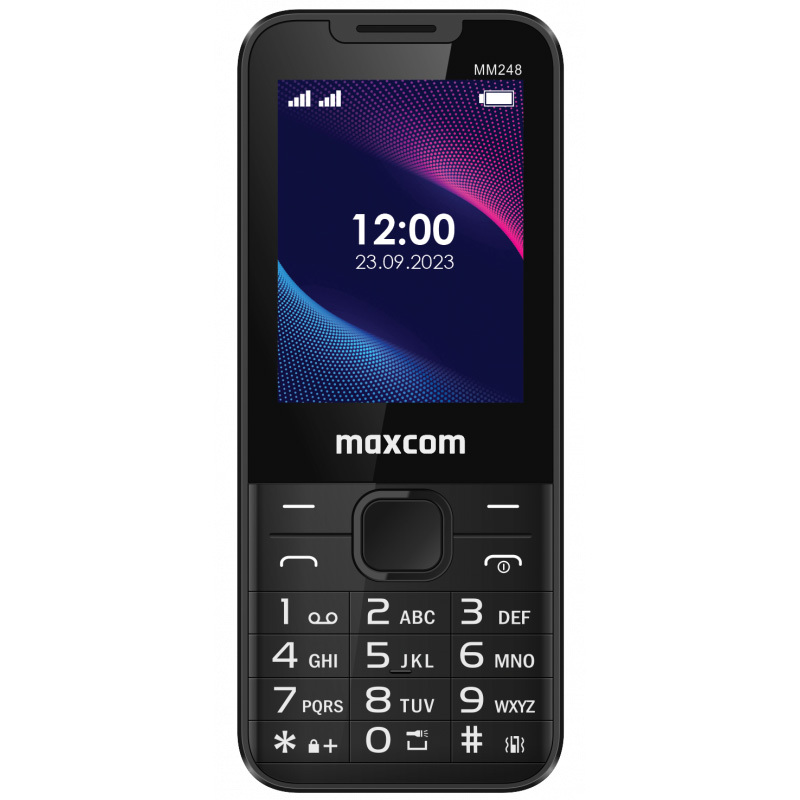 Mobilais telefons - MAXCOM MM 248 melns
