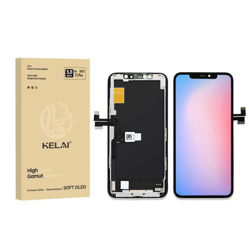 Apple iPhone 11 Pro Max ekrāns ar skārienjutīgu stiklu KELAI OLED (noņemama IC)