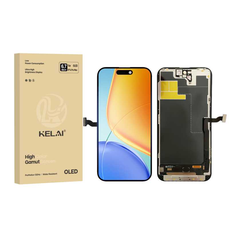 Displejs Apple iPhone 14 Pro Max ar skārienjutīgo stiklu, KELAI OEM Soft OLED 120Hz (Removable IC)