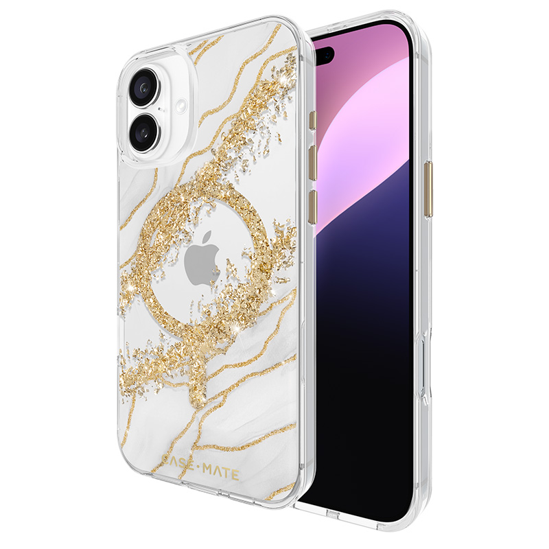 Case-Mate Karat MagSafe vāciņš ierīcei iPhone 16 Plus, ar “Granite” rakstu