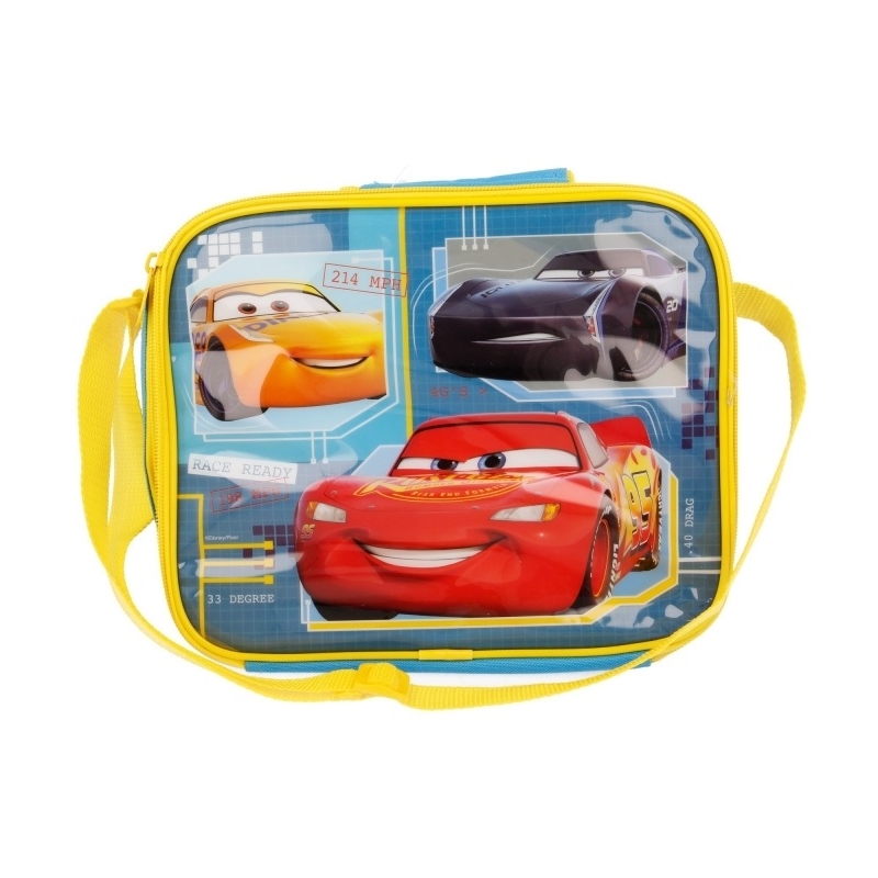 Cars termo soma pusdienām ar plecu siksnu, dzeltena