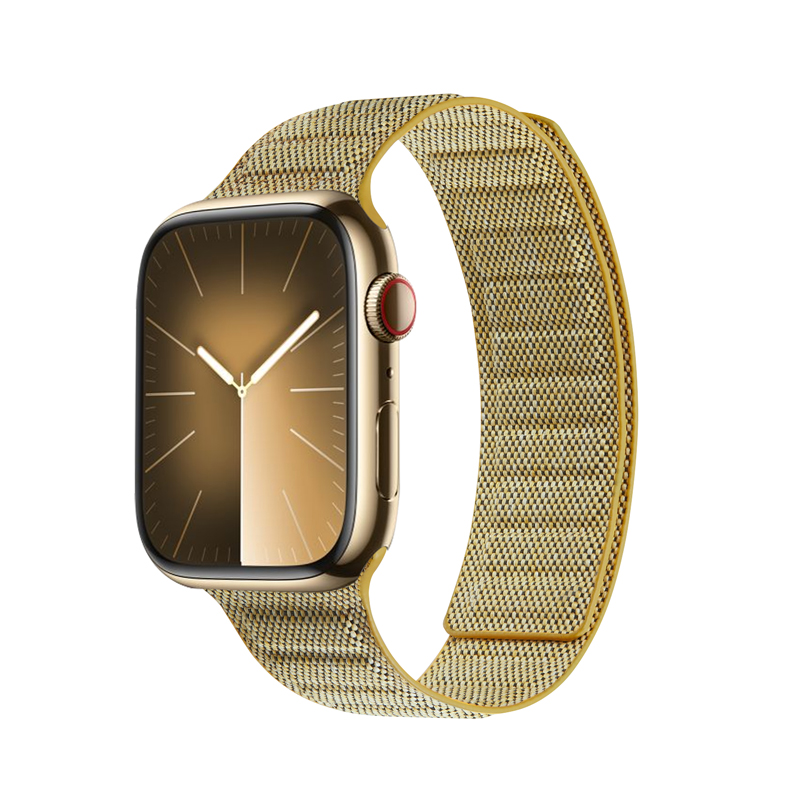 Crong Melange magnētiska siksniņa Apple Watch 38 / 40 / 41 / 42 mm, dzeltena melanža