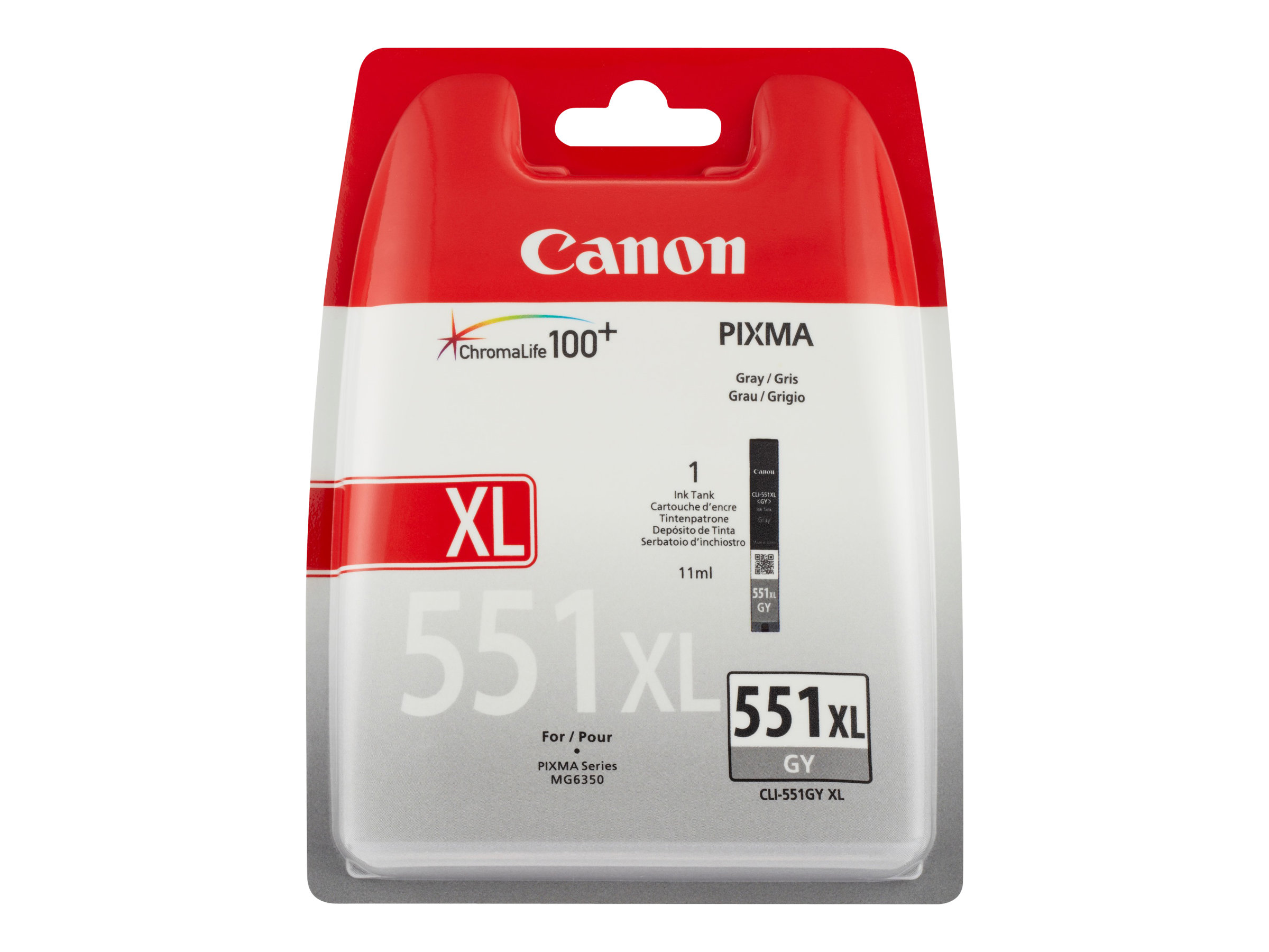 Canon CLI-551XL GY tintes kasetne, pelēka